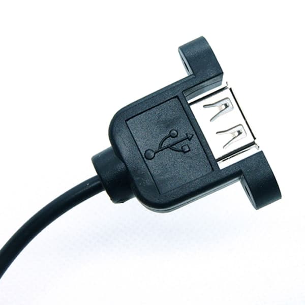 IC DC 12V til 5V 3A 15W USB Output Strømadapter Konverteringsmodul F Sort