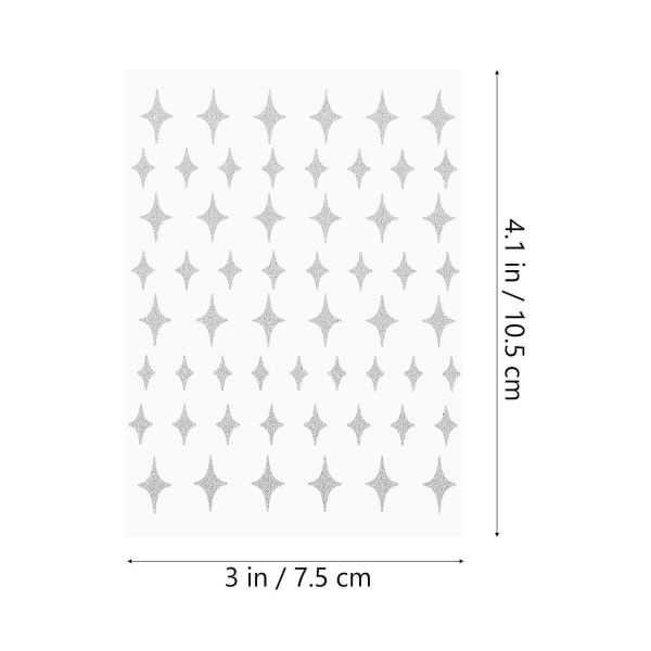 5 arkkia glittertarroja Nail Art Vedensiirtotarroja Kynsikoristeet(10,5X7,5X0,01CM,hopea)