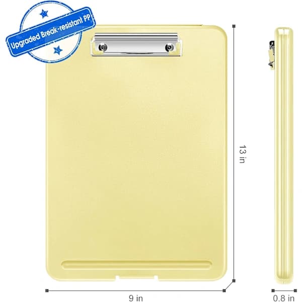 Gul - A4 Portable Document Holder with Pen Clip High Capacity