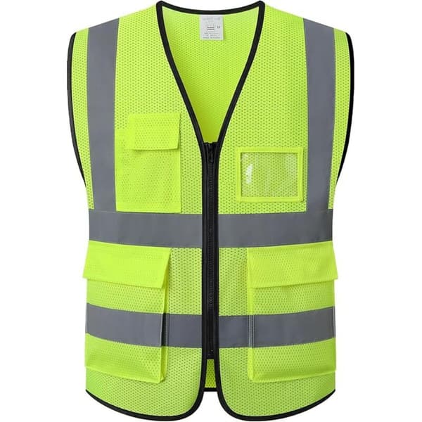Reflexväst, Byggarbetsplatsväst, Unisex