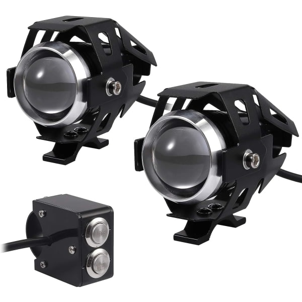 IC 2st 15W Motorcykel Strålkastare LED Extra Lampa Motorcykel Fram