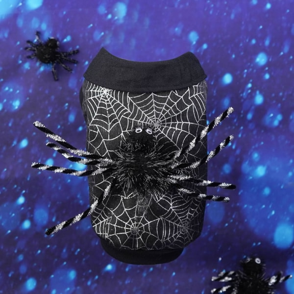 IC Kæledyrs Tøj til Store Hunde To-bens Hoodie til Hanhund Halloween Legetøjskostume til Kæledyr Tøjstativ Small (Sort, S)