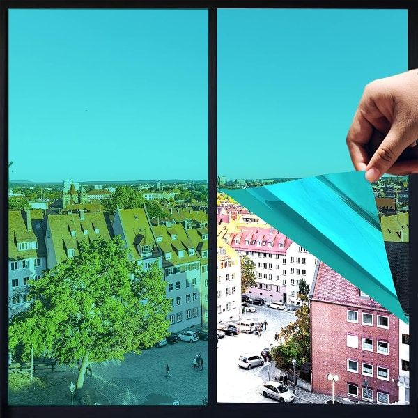 IC Grön envägs perspektiv glasfilm, skuggande solfilm,