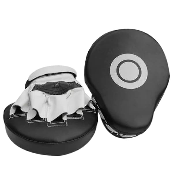 Leather Boxing Gloves, Focus Mitts, Target Training Hand Protection for Karate, Muay Thai Kick, Sparring, Do.pa