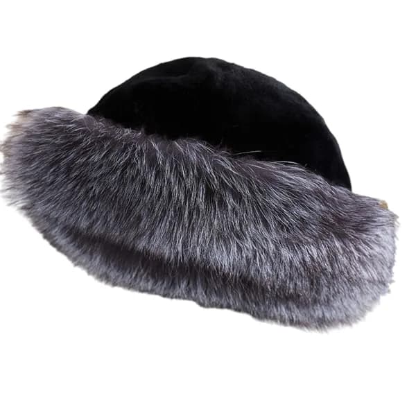 Dame Vinter Varm Hue Blød Fluffy Faux Fur Foret Hue - Direkte Salg Sort Sort Sort Svart