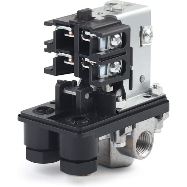Luftkompressorventil 220V Automatisk Trykafbryder Luftkompressor Kompressorafbryder Kontrolventil til Hurtig Trykreduktion (4 huller)