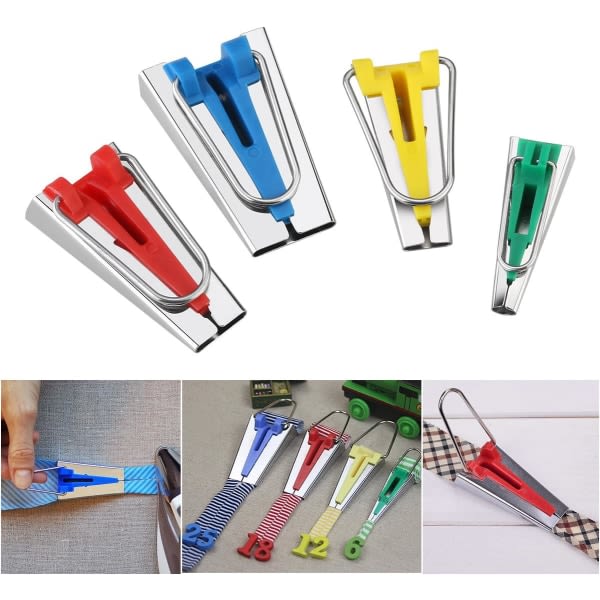 IC Bias Tape Maker Sybehör Bias Tape Tool Rustfrit stål