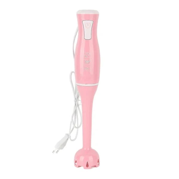 200W stavmikser med rustfrie stålblader for frukt, babymat og suppe, rosa, EU-plugg 220V