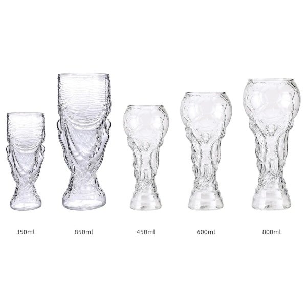 VM-ölglas Fifa Qatar VM-fotbollsmugg Vit 600 ml