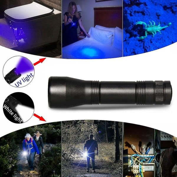 IG 25000lm LED UV Lommelygte Zoombar Lygte UV Lommelygte Udendørs