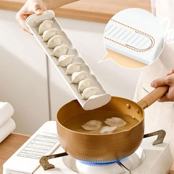 IC Dumpling Opbevaringsboks Stabelbar Klar Køleskabs Dumpling Box Grøn onesize