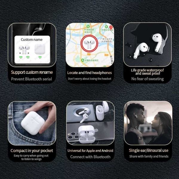 Helt trådlösa in-ear-hörlurar Pro5 TWS 5.0 Vit