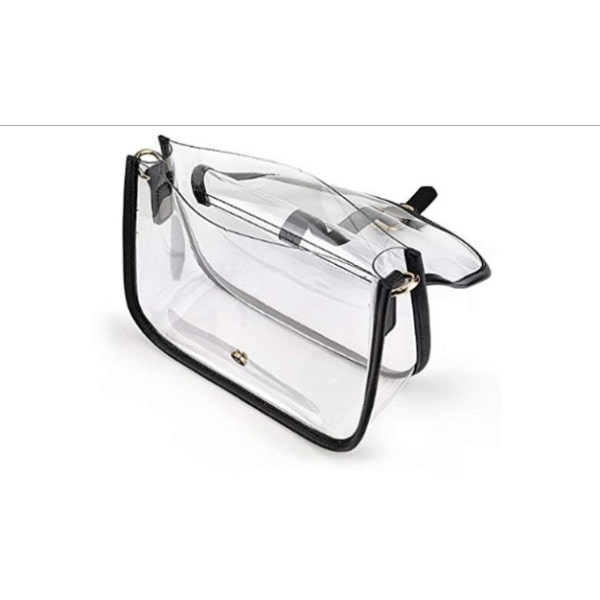 IC Sadel Klar Väska Transparenta Väskor för Kvinnor Stadion Godkänd PVC Transparent Väska Flickor Presenter