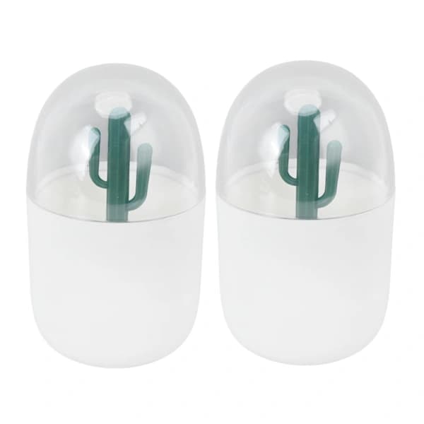 1 pc Cute Cactus Toothpick Box Multifunctional Cotton Swab Storage Container for Home Office Decor