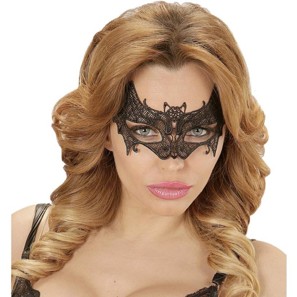 IC Maskerade Maske i Spids - Maskerademaske Halloween Sort