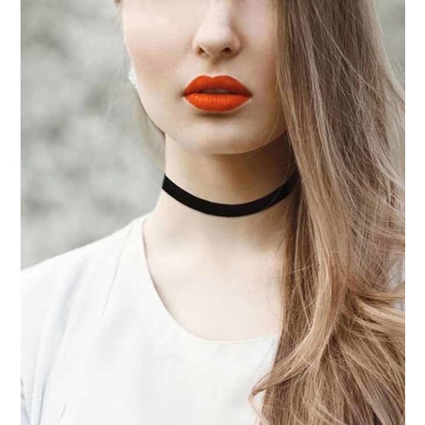 IC 6-pak Choker Halskjede / Halsband - One size Sort one size