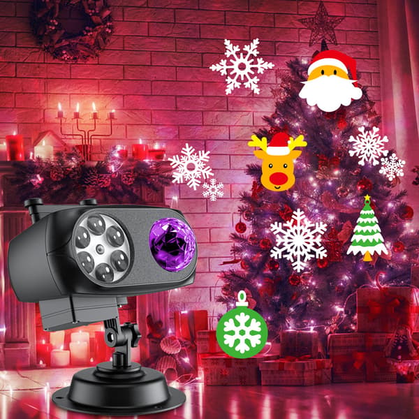 Projektorlampe Jul Halloween - 10 kort - IP44 - fjernkontroll