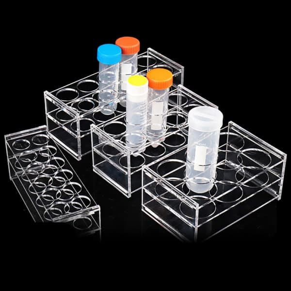 IC Transparent Centrifugrörshållare i Plast Skolmaterial 50ml 8hål