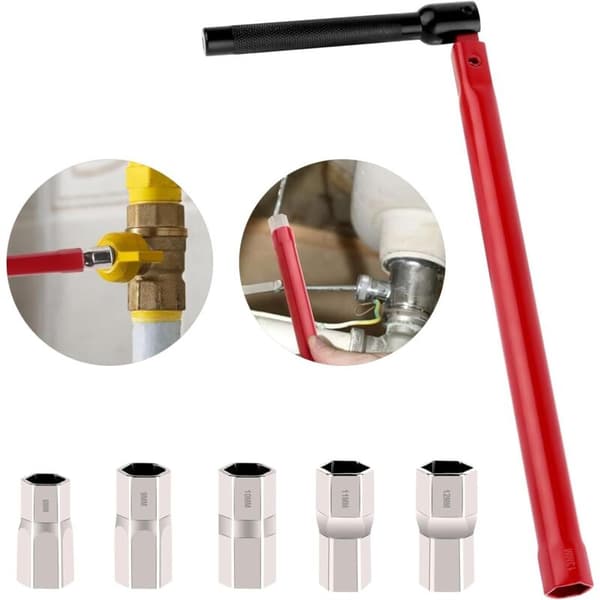 8-13mm Badrumsbackmutter-kit med utbytbar skiftnyckel, VVS-kraninstallationsverktyg