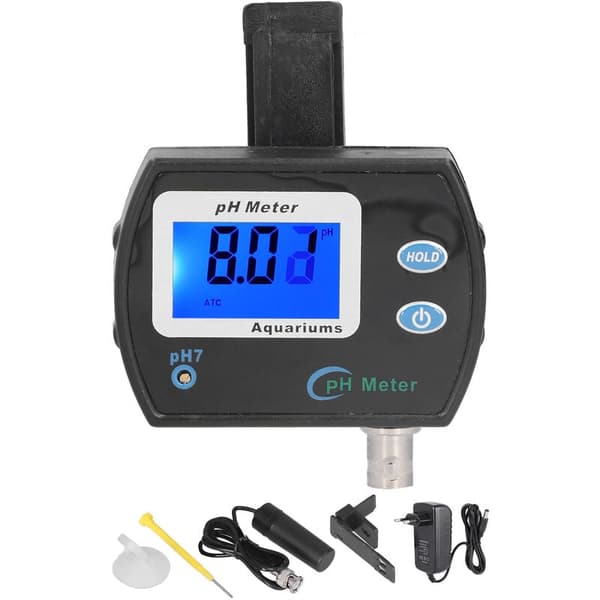 PH900 PH-måler LCD Digital Vann PH-tester med Utskiftbar Elektrodeprobe Høy Nøyaktighet for Vannkvalitetstesting EU-plugg 220V