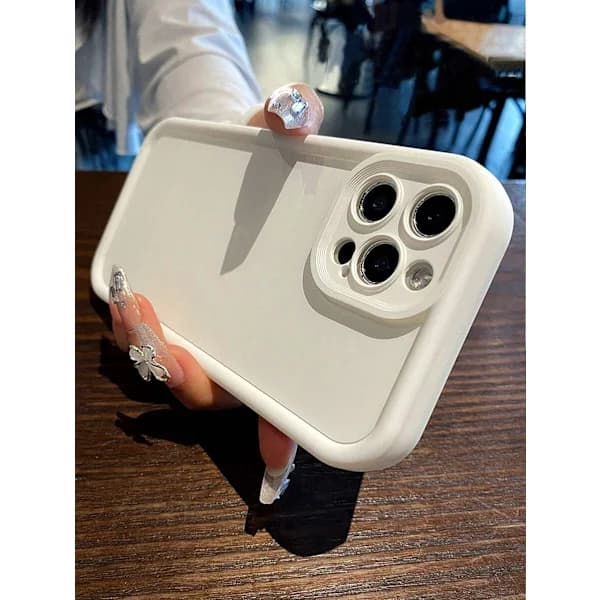 Minimalist Thick Anti-Drop White Phone Case Compatible With IPhone 17 Pro Max/17 Pro/17 Air/17/16 Pro Max White iPhone 16 White iPhone 16