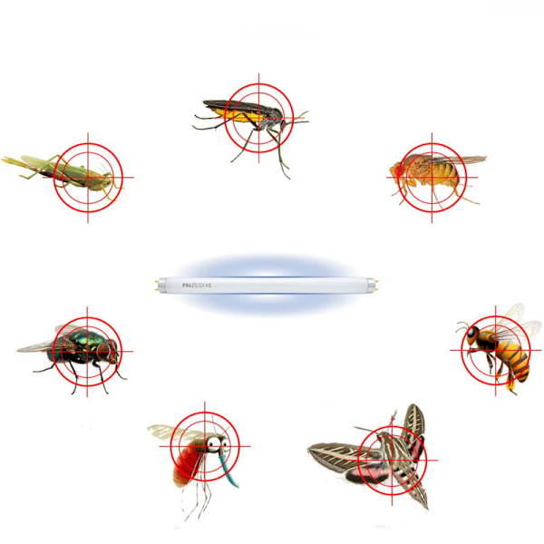 T8 10W UV Neonrör, Fluorescerande Lampa, för Insektsbekämpning, Ersättningslampa för Elektrisk Flug-/Mygg-/Insektsdödare