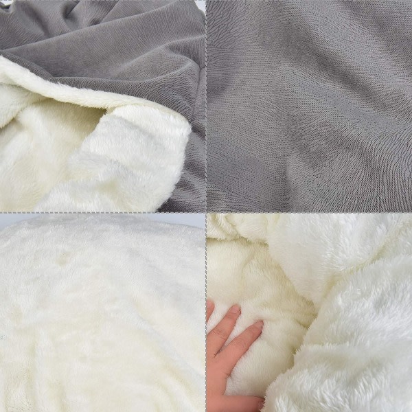 IC Fluffig hundsäng Plysch kattsäng, vacker husdjursbädd, varm husdjursbädd, mjuk husdjur, maskintvättbar rektangulär husdjurskudde, husdjursbädd