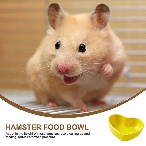 IG 2. Hamster Keramisk Matskål Anti-Vrid Mat Vattenskål