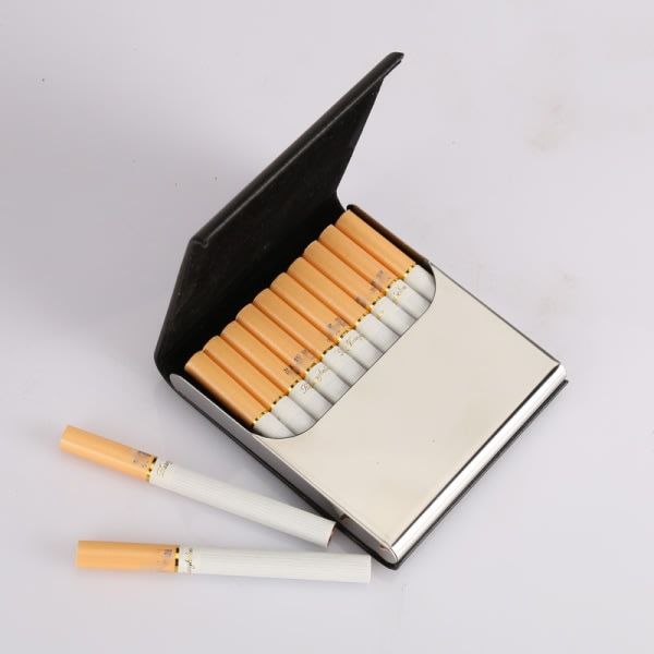 IC Case, Rostfritt stål Metall Slim Box Cigaretthållare