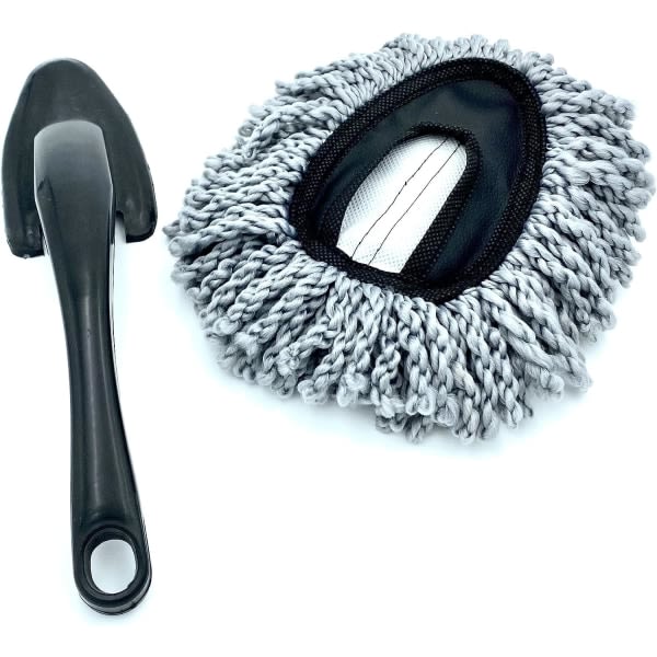IG Bilrengöringsborste med handtag, mikrofiber svamp