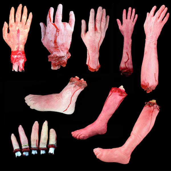 IC Halloween Gyser Dekoration Brækkede Finger Hånd Ben Fod Hjerne Hånd D