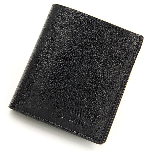Men's Short Wallet Men's Vertical Wallet (1 pc black)