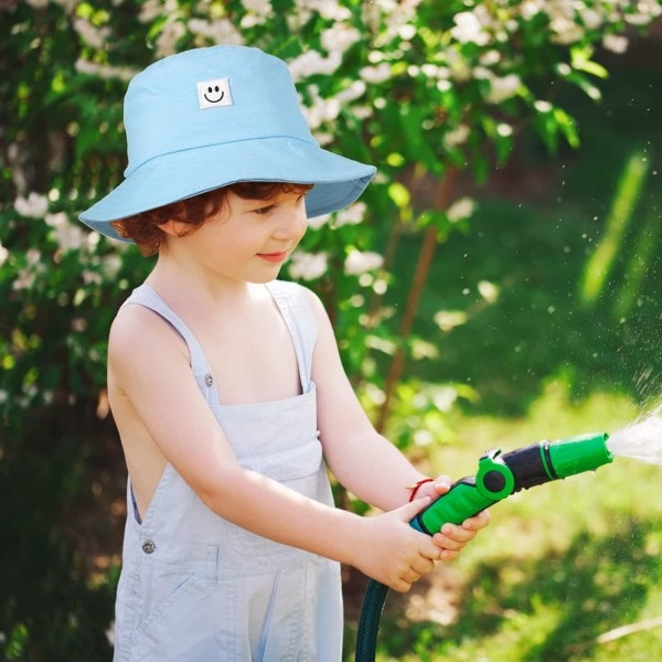 IC Leende Ansikte Bucket Hat Söt Bucket Cap Strandsolhatt Sommar Resehink för Kvinnor Män