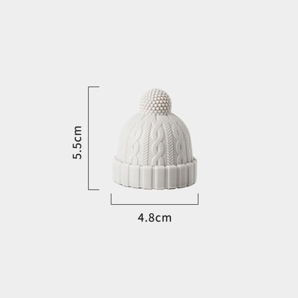 IC Silikonflaskeprop Beanie Cap Dekorativ Flaskprop Korkudskiftning til Vinddrik