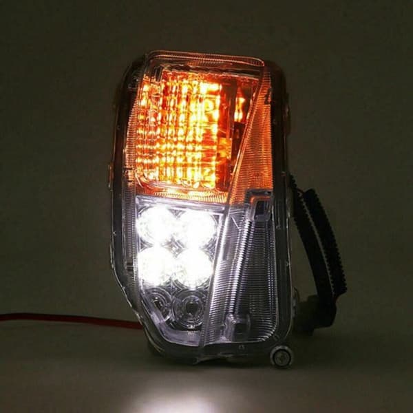 LED Bil Høyre Støtfanger Tåkelys DRL Kjørelys for Prius ZVW30 2012-2015