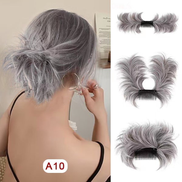 IC Messy Bun Side Comb Clip In Hair Bun Easy Hairpieces For Women A10