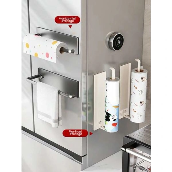 Perfect for Kitchen and Bathroom Storage Multicolor Black - 1 pc Kitchen Roll Holder, - 1pc Multicolor Black - 1pc