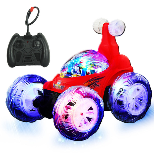 IC Barns fjernstyrd bil, fjernstyrd stuntbil (rød)