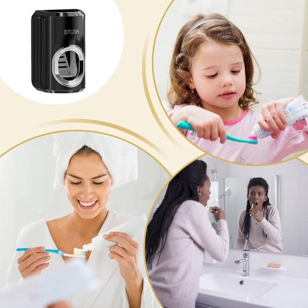 Toothpaste Dispenser - Automatic - Wall Organizer - Dispenser - Suitable - Toothpaste - Bathroom Accessories - Press Toothpaste