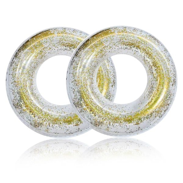 IC Uppblåsbar pool flytande ring transparent simning