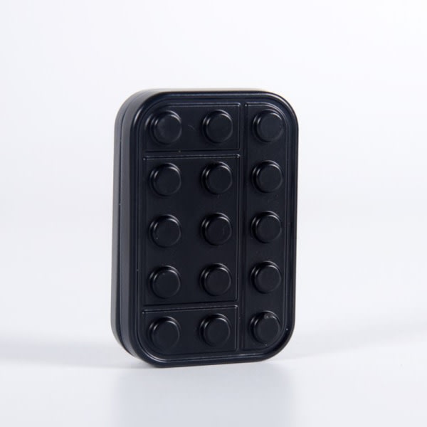 IC Metal Fidget Slider Magnetisk Haptic Slider EDC Brick Blocks Fid Black