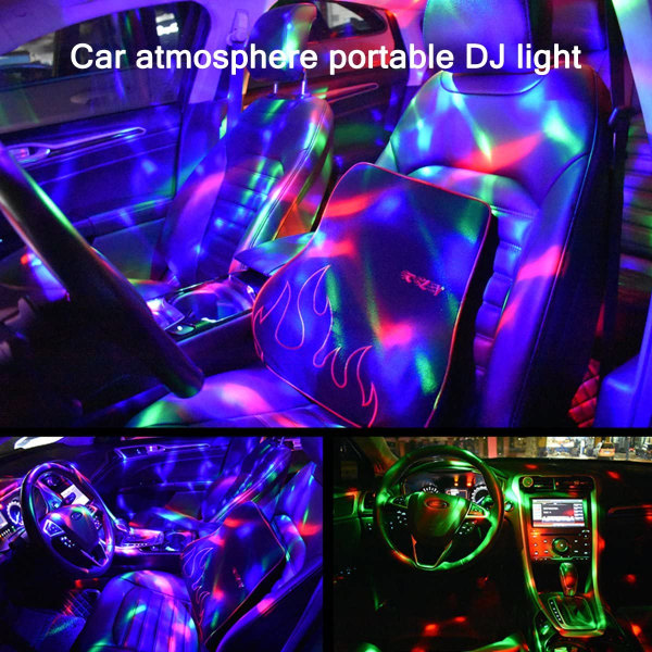 IC Discokula LED-festlampe, genopladelig diskolampe,