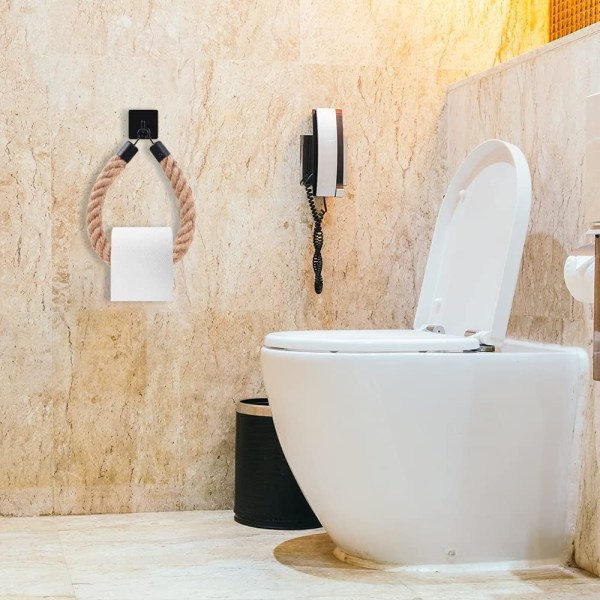 IC Selvklæbende Toiletpapirholder Toalettpapirholder - Toalettpapirhåndklædeholder til badeværelse
