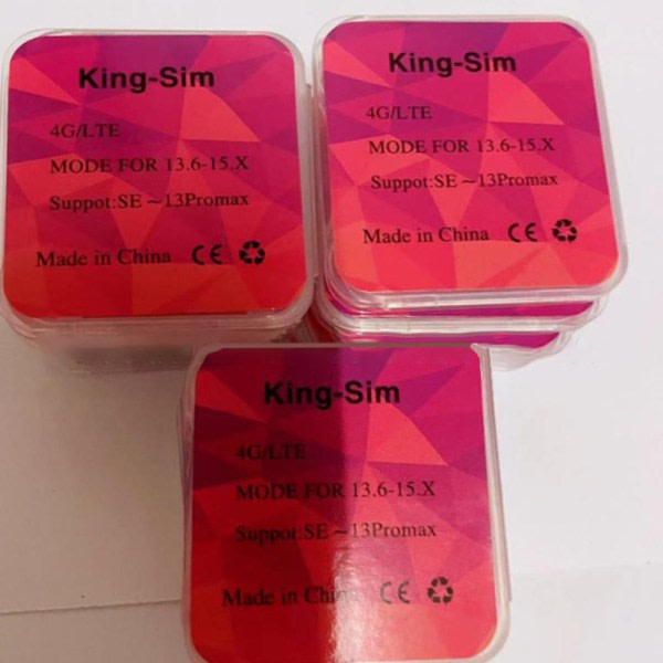 IC 1st King-sim/LTE opplåsningskortklistermerke for iphone 6/7/8/XS/XR/