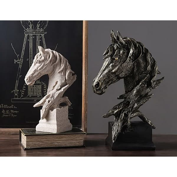 IC Hest Hoved Deco Stue Abstrakt Skulptur Dekoration