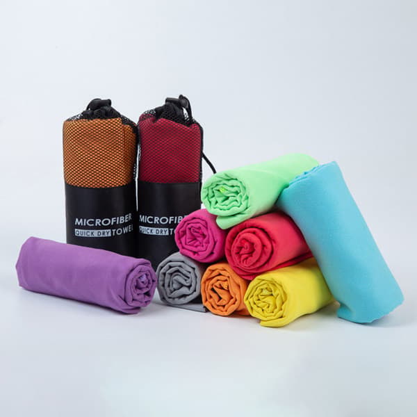 IC Mikrofiberhandduk - Resor & Sport. Snabbtorkande - Super Orange