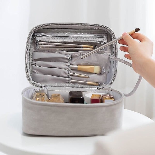 Kosmetikpung til kvinder til makeup Korea toilettaske Stor organizer Sminkpung Kosmetik til brusebadsbørster Makeup taske|Kosmetiske tasker & etuier