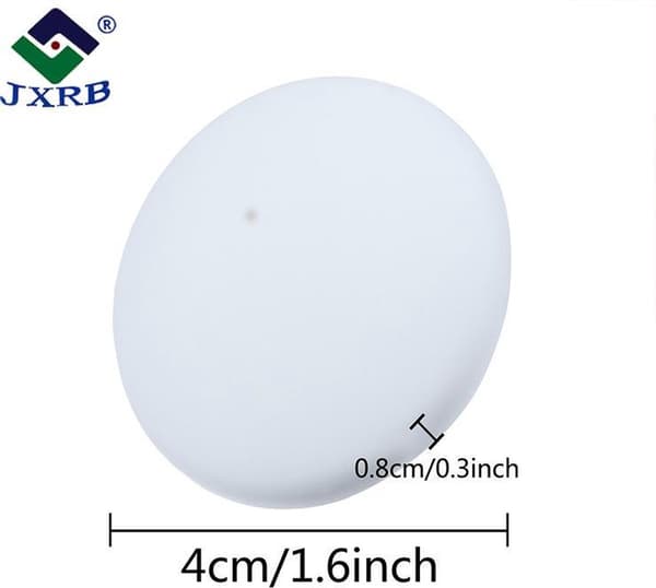 Dörrstopp inomhus - 2 stycken - Utrustad med 3M-lim - Diameter 4cm - vit - Dörrskydd - Silikondörrstopp