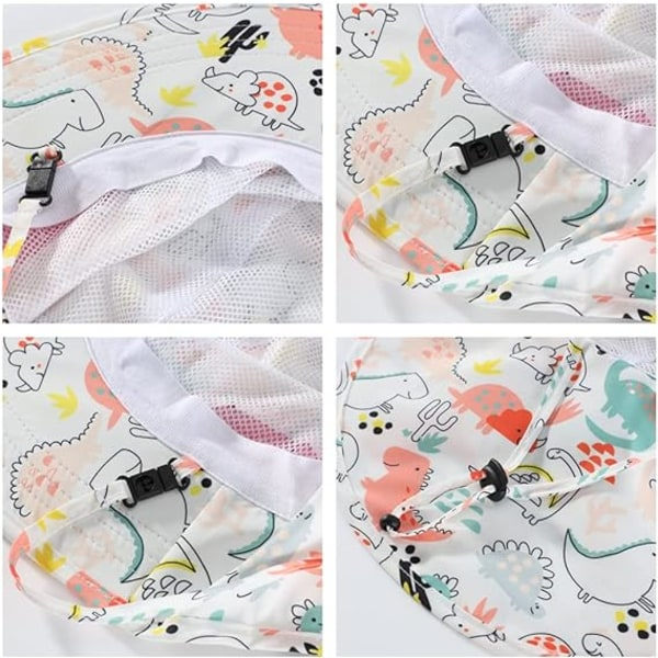 IC Baby Toddler Barn Solhatt Bred Brätte UPF50+ Fiskehatt med Klaffrem