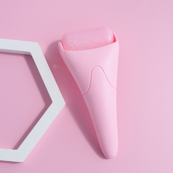 Hudvård, Isrulle för att lindra svullnader i ansikte och ögon, Minska smärta Migrän och rynkor, Face Massager Roller Presenter för kvinnor (Rosa)